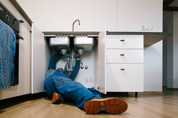Professional Plumbing technician working in Woodland, WI